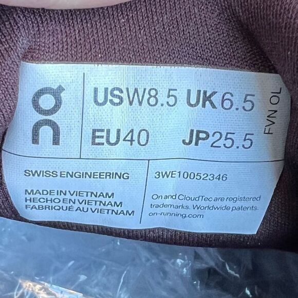 For Luv2laf71 On Running Quartz/Pearl Cloudtilt Running Athletic Shoe Sz 8.5 - Picture 10 of 11